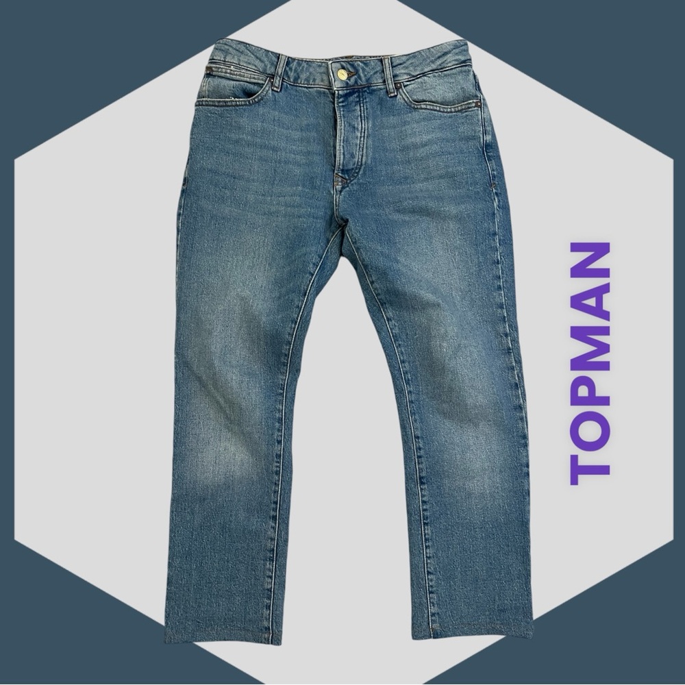 TOPMAN MENS BLUE JEANS 32/30 slim